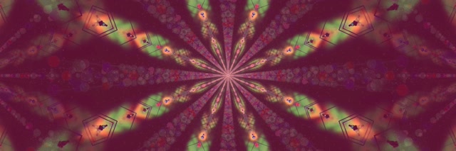 Neon Tunel Kaleidoskop Latična Eksplozija 3:1 Triple Wide 60fps Screensaver VJ Loop