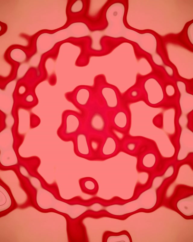 Neon Tunnel Roze Organska Ćelija VJ Loop 4:5 Instagram 60fps Screensaver