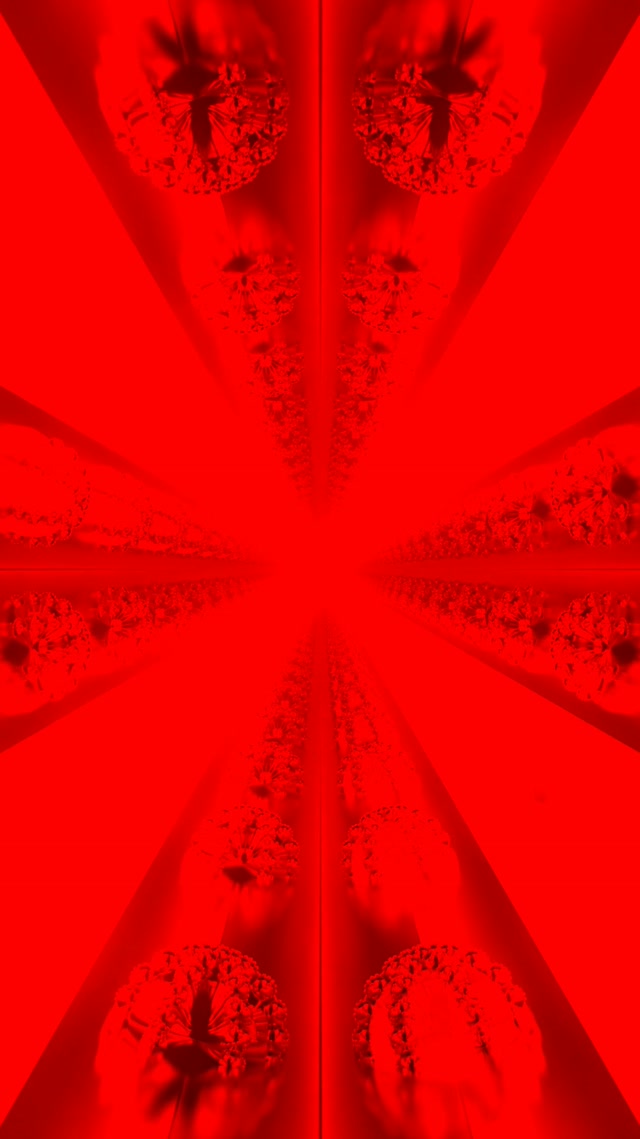 Crveni Neon Tunel Dijamant Kaleidoskop Vj Loop 9:16 Reels 60fps Screensaver