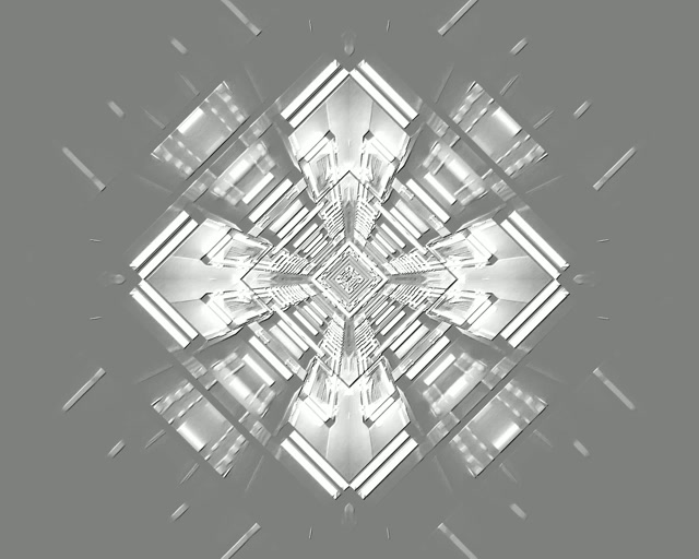 Neon Tunnel Silver Diamond Vortex Vj Loop 5:4 industrial 60fps Screensaver