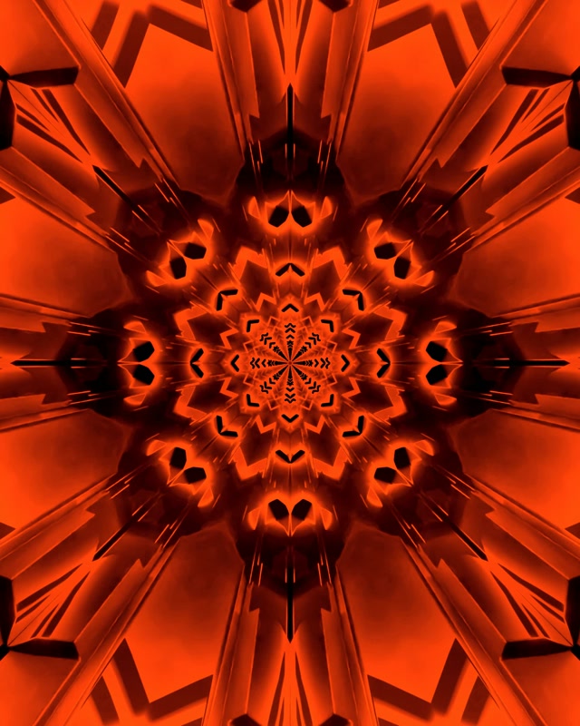 Red Fractal Neon Tunnel Screensaver 60fps 4:5 Instagram Vj Loop