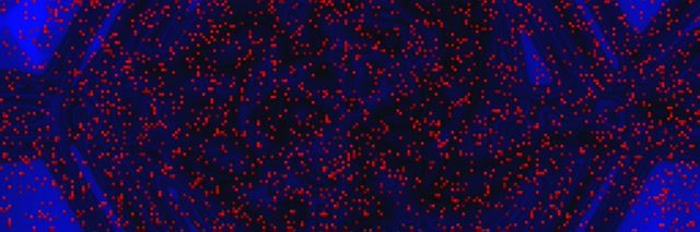 Neon Tunnel Red Pixel Storm 3:1 Triple Wide 60fps Screensaver Vj Loop