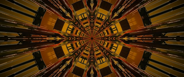 Neon Tunnel Kaleidoscope Burst 2.39:1 Cinemascope 60fps Screensaver Vj Loop
