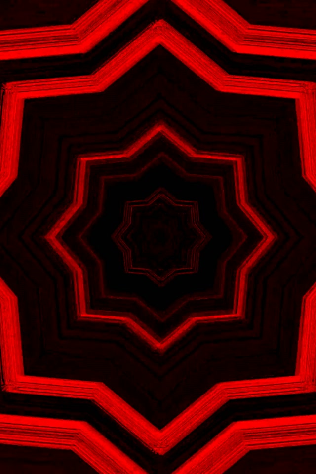 Vörös Neon Alagút Csillag Örvény VJ Loop 2:3 Fotó Portré 60fps Képernyővédő
