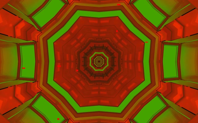 Neon Tunnel Octagonal Vortex 16:10 Macbook 60fps Screensaver VJ Loop