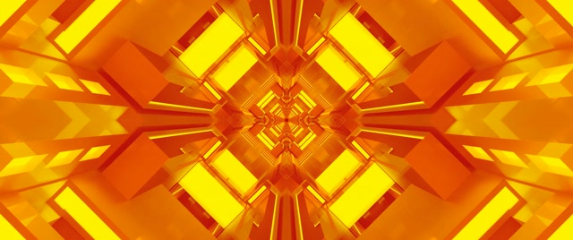 Neon Alagút Arany Gyémánt Kaleidoszkóp VJ Loop 2.39:1 Cinemascope 60fps Képernyővédő