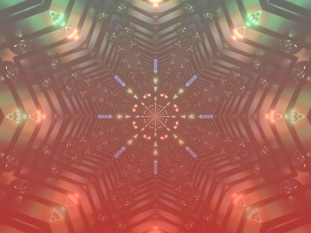 Neoncső Alagút Rózsaszín Lámpás Kaleidoszkóp VJ Loop 4:3 Klasszikus 60fps Képernyővédő