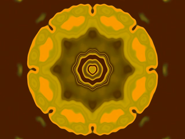 Neon Alagút Arany Csillag Mandala VJ Loop 4:3 Klasszikus 60fps Képernyővédő