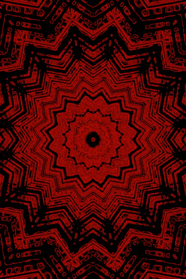 Piros Csillag Kaleidoszkóp Neon Alagút VJ Loop 2:3 Fotó Álló 60fps Képernyővédő