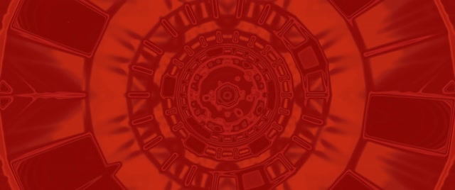 Piros Fraktál Kaleidoszkóp Neon Alagút VJ Loop 2.39:1 Cinemascope 60fps Képernyővédő