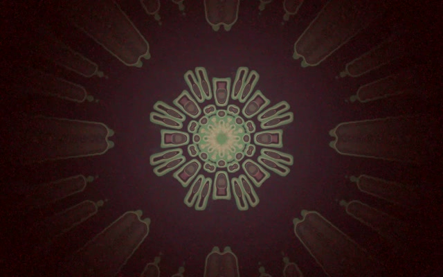 Neon Tunnel Radiális Tüske Virágzás VJ Loop 60fps 16:10 MacBook Képernyővédő