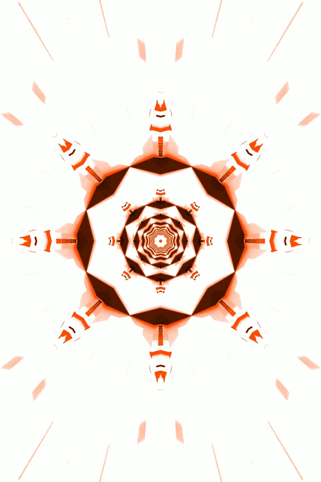 Piros Kaleidoszkóp Neon Alagút 2:3 Fotó Álló 60fps Képernyővédő VJLoops