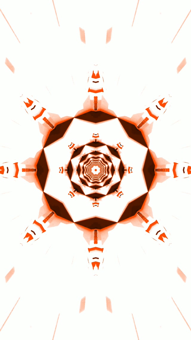 Piros Kaleidoszkóp Neon Alagút VJLoops 9:16 Reels 60fps Képernyővédő