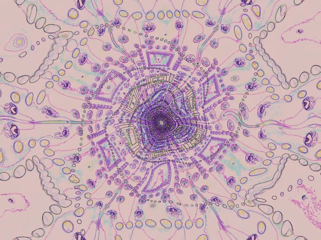 Neon Alagút Mandala Örvény 4:3 Klasszikus 60fps Képernyővédő VjLoops