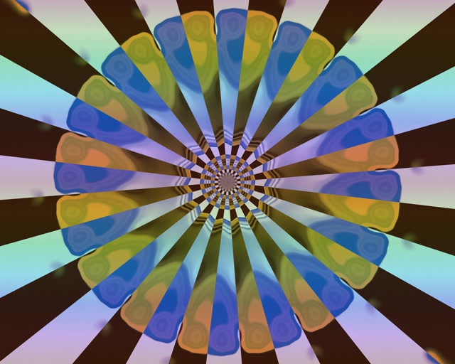 Kaleidoszkóp Virág Kitörés Neon Alagút 5:4 Ipari 60fps Képernyővédő VJLoops