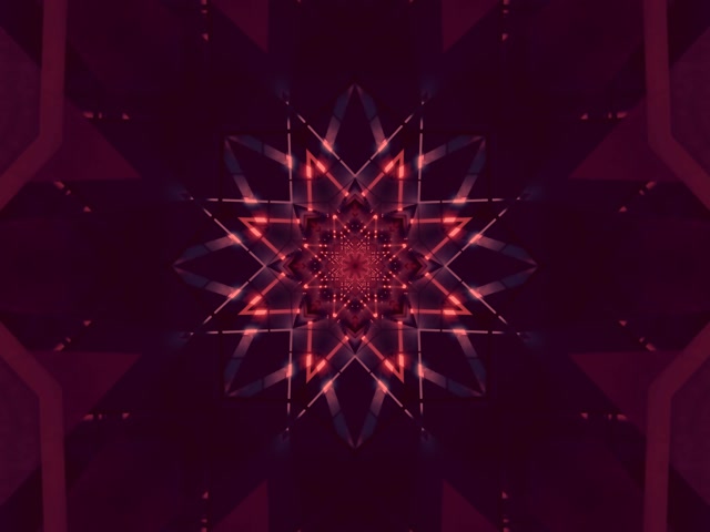 Neon Alagút Csillag Kaleidoszkóp VjLoops 4:3 Klasszikus 60fps Képernyővédő