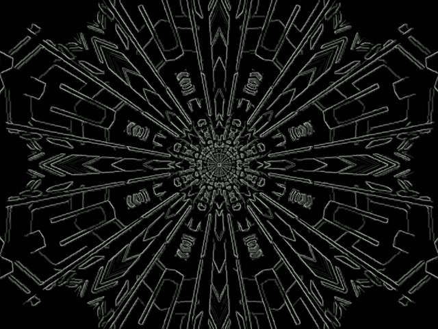 Neon Alagút Fraktál Mandala Robbanás VJLoops 4:3 Klasszikus 60fps Képernyővédő