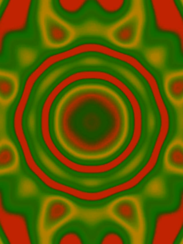 Neon Alagút Narancssárga Hullám Gyűrűk VJ Loop 60fps 3:4 iPad Álló Képernyővédő