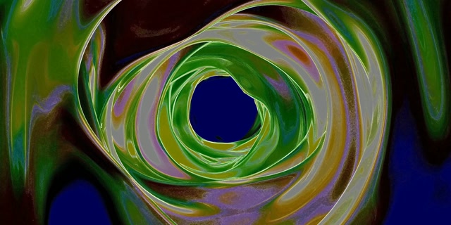 Neon Tunnel Képernyővédő Zöld Örvény 2:1 Univisium 60fps VJLoops Windows 11 PC