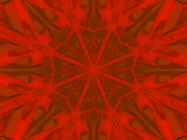 Neon Tunnel Vörös Csillag Kaleidoszkóp Vj Loop 4:3 Classic 60fps Képernyővédő