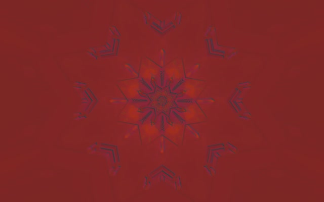 Neon Tunnel Vörös Hópehely Mandala Vj Loop 60fps 16:10 MacBook Képernyővédő