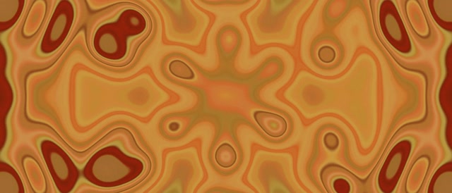 Neon Alagút Borostyán Kaleidoszkóp Virág VJ Loop 21:9 Ultrawide 60fps Képernyővédő