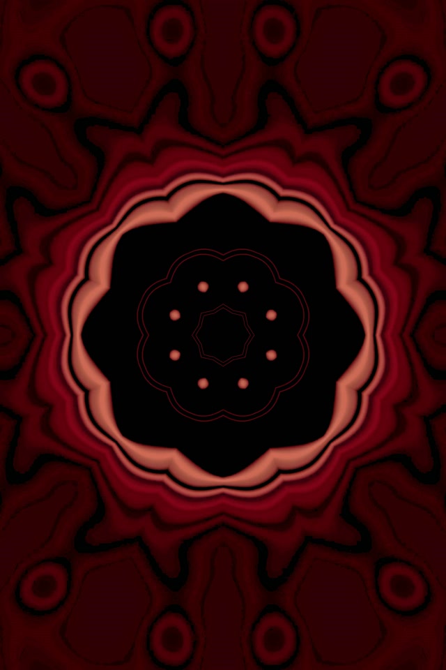 Vörös Kaleidoszkóp Csillag Neon Tunnel VJLoops 2:3 Fotó Álló 60fps Képernyővédő