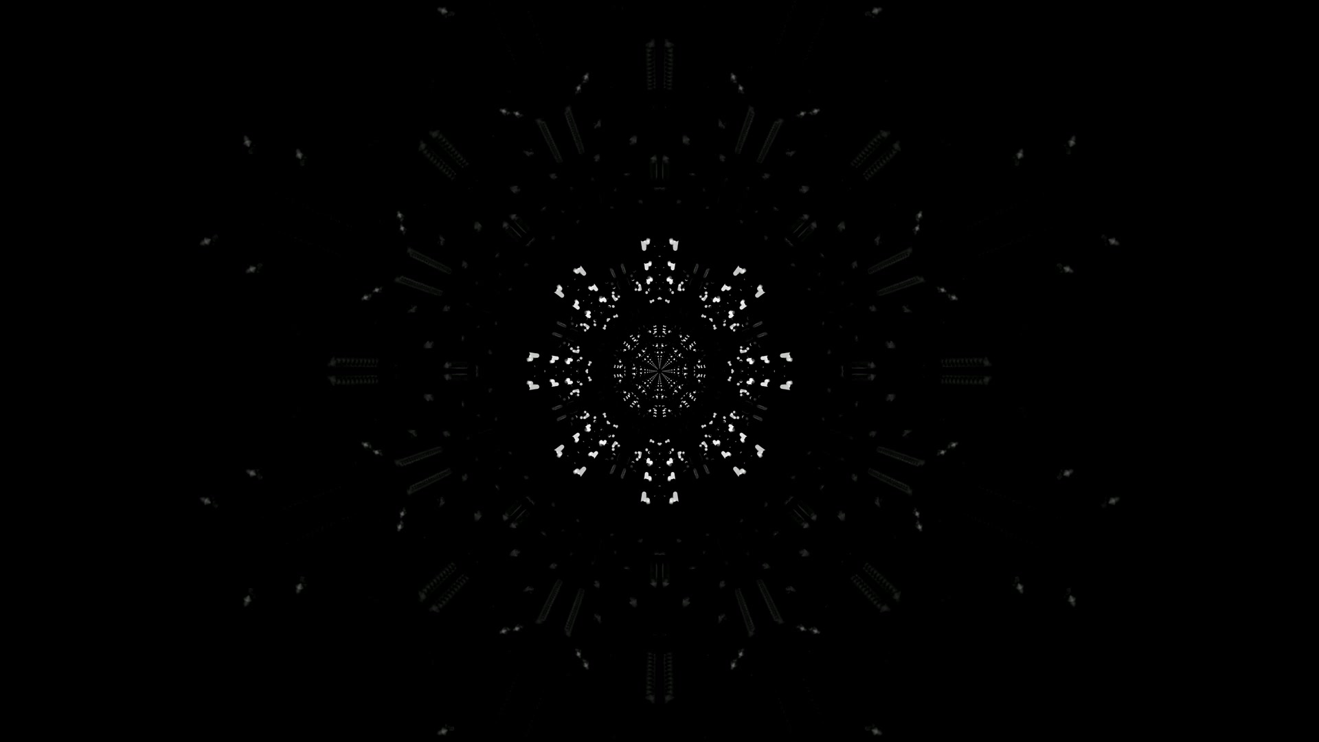 Terowongan Neon Hitam Screensaver 4K UHD 60fps VJ Loop