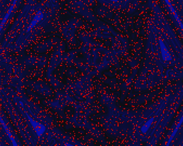 Neon Tunnel Red Pixel Swirl Vj Loop 5:4 Industrial 60fps Screensaver