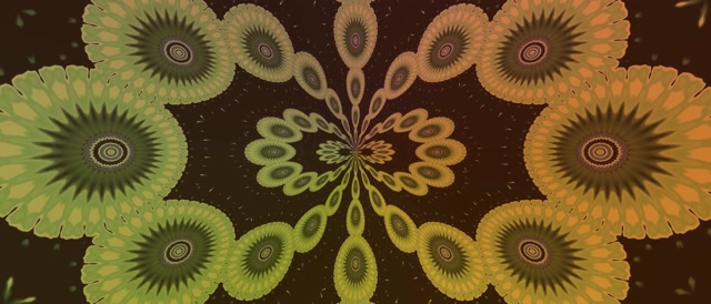 Fractal Kaleidoscope Neon Tunnel 21:9 Ultrawide 60fps Screensaver VJ Loop