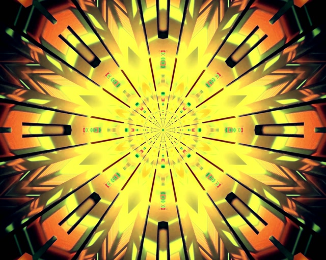 Terowongan Neon Kaleidoskop Burst Pink Ungu VJ Loop 5:4 industrial 60fps Screensaver