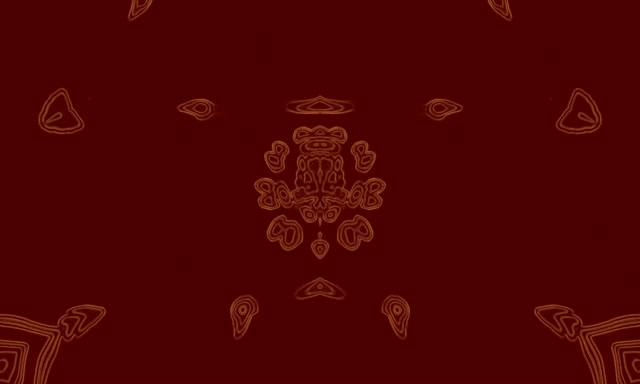 Neon Tunnel Red Gold Mandala Kaleidoscope VJ Loop 5:3 Wide 60fps Screensaver