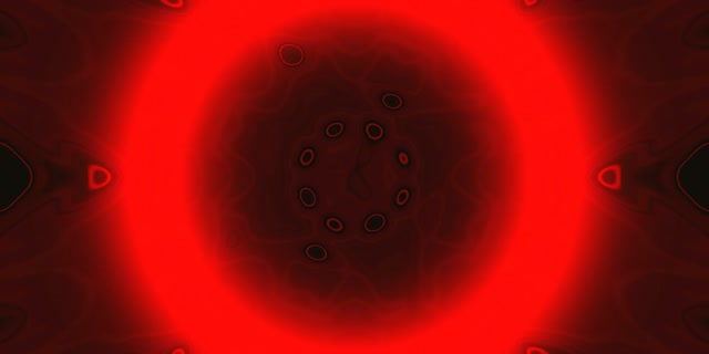 Red Glowing Neon Tunnel Mandala Vortex VJ Loop 2:1 Univisium 60fps Screensaver