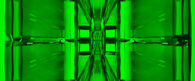 Neon Tunnel Symmetrical Vortex Loop 2.39:1 Cinemascope 60fps VJ Screensaver