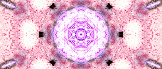 Terowongan Neon Pink Mandala Screensaver 21:9 Ultrawide 60fps VJ Loop