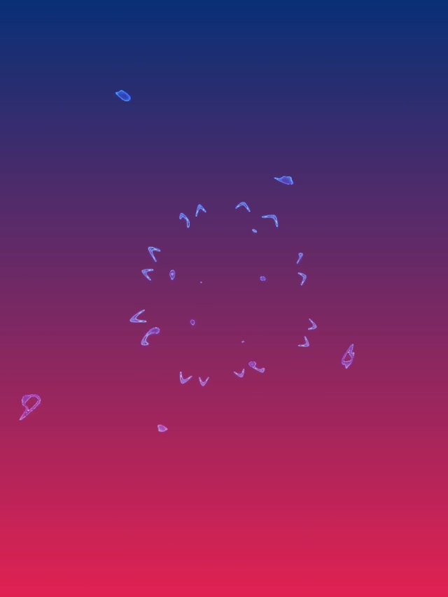 Terowongan Neon Kaleidoskop Ungu Biru Vj Loop 3:4 iPad Portrait 60fps Screensaver