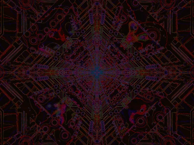 Terowongan Neon Cyberpunk Grid VJ Loop 4:3 Classic 60fps Screensaver