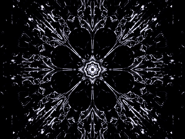 Terowongan Neon Kristal Screensaver | Fraktal Kepingan Salju | 4:3 Classic 60fps VJ Loop