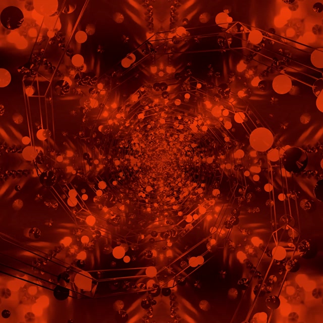 Terowongan Neon Merah Screensaver 1:1 Square 60fps Vj Loop PC Laptop