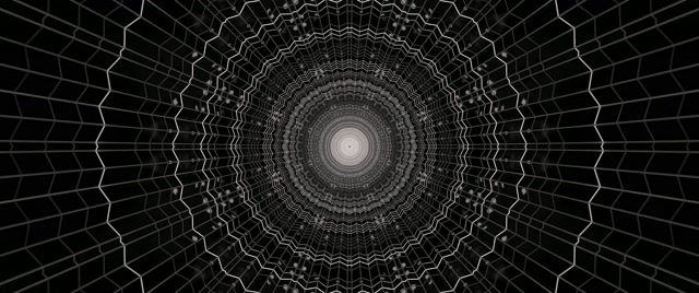 Neon Tunnel Spiderweb Vortex VJ Loop 2.39:1 Cinemascope 60fps Screensaver