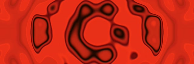 Terowongan Neon Merah Vorteks Heksagon VJ Loop 3:1 Triple Wide 60fps Screensaver