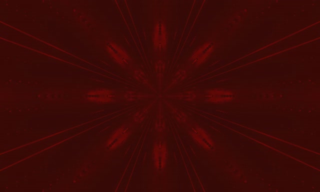 Terowongan Neon Merah Ledakan Radial VJ Loop 5:3 Wide 60fps Screensaver