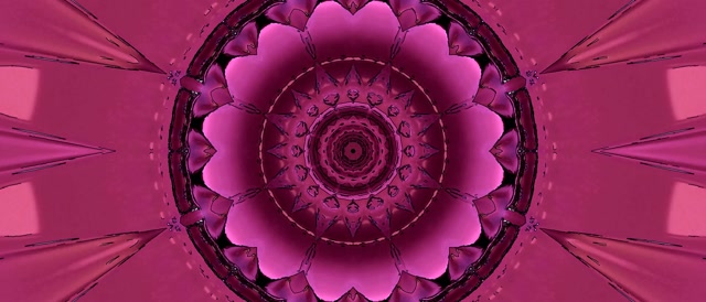 Terowongan Neon Pink Mandala Screensaver 21:9 Ultrawide 60fps VJ Loop