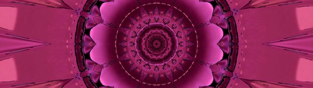 Terowongan Neon Pink Mandala Screensaver 32:9 Super Ultrawide 60fps VJ Loop