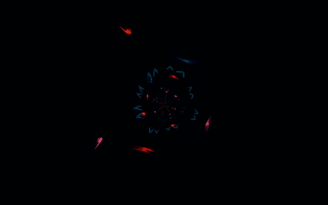 Terowongan Neon Kaleidoskop Bunga Pusaran VJ Loop 16:10 Macbook 60fps Screensaver