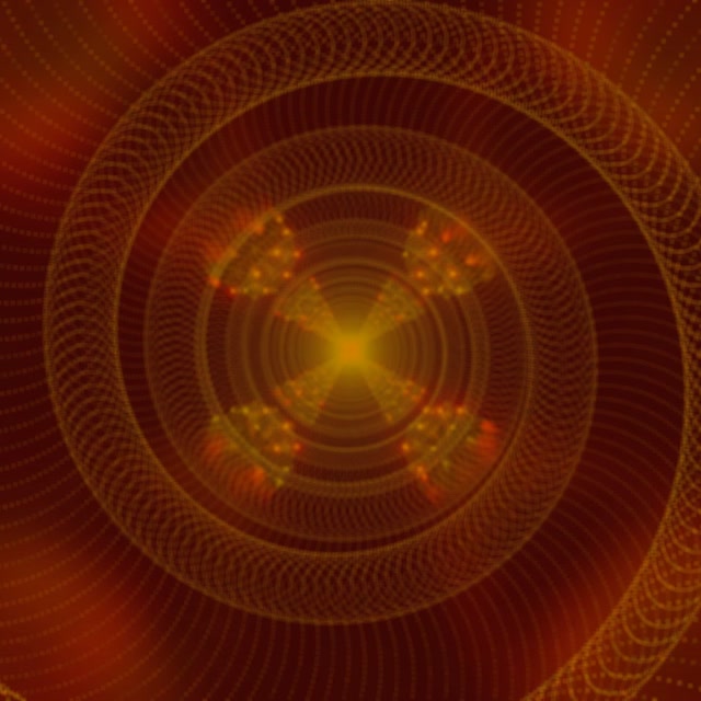 Terowongan Neon Fraktal Mandala VJ Loop 1:1 Square 60fps Screensaver