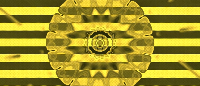 Terowongan Neon Ledakan Matahari Kuning Duri 21:9 Ultrawide 60fps Screensaver VJ Loop