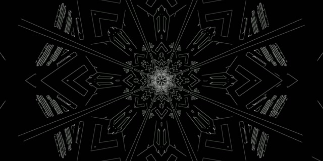 Neon Tunnel Kaleidoscope Burst | 2:1 Univisium 60fps Screensaver VJ Loop