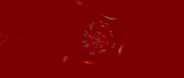 Terowongan Neon Ledakan Kaleidoskop Fraktal VJ Loop 21:9 Ultrawide 60fps Screensaver