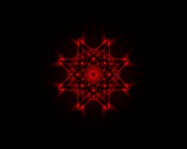 Terowongan Neon Bintang Mandala Merah VJLoops 5:4 industrial 60fps Screensaver